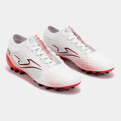 Botas f&uacute;tbol Gol 26 c&eacute;sped artificial AG blanco