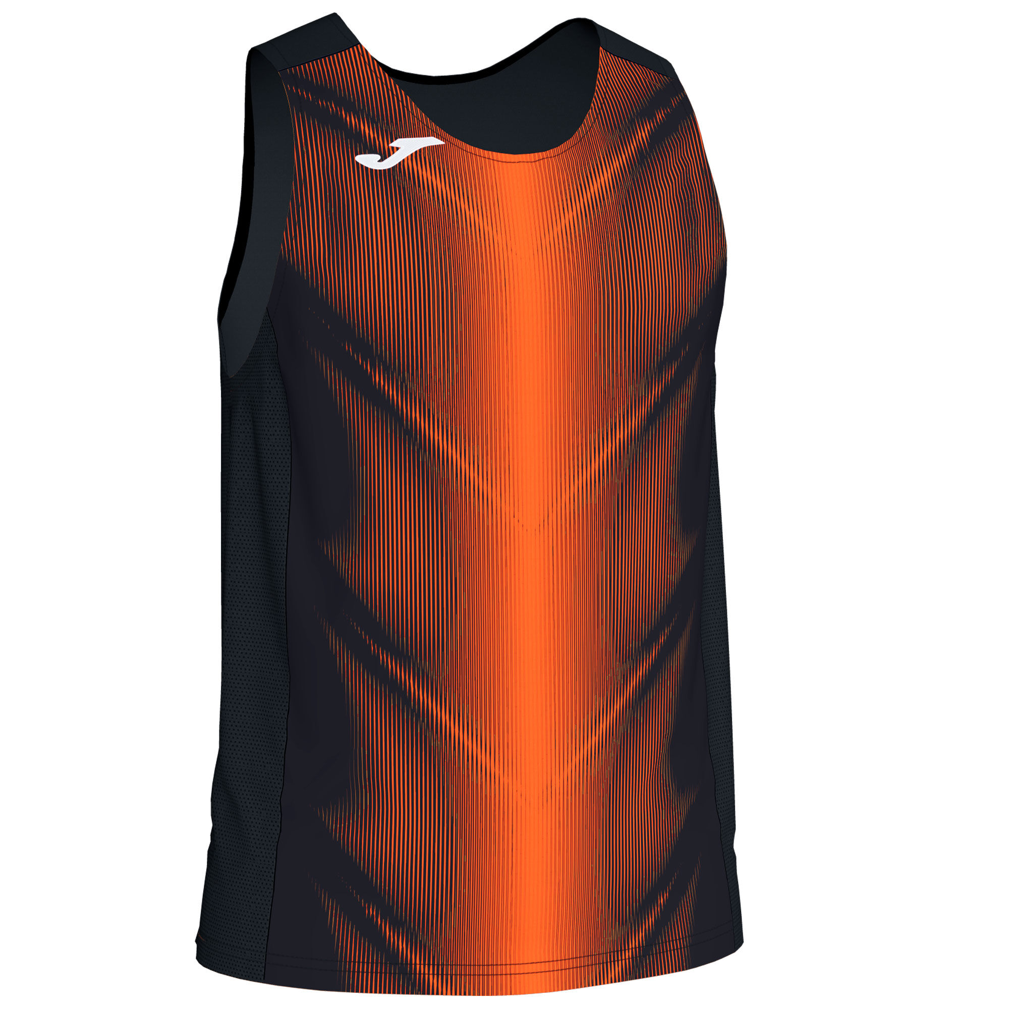 Sleeveless t-shirt man Olimpia black orange