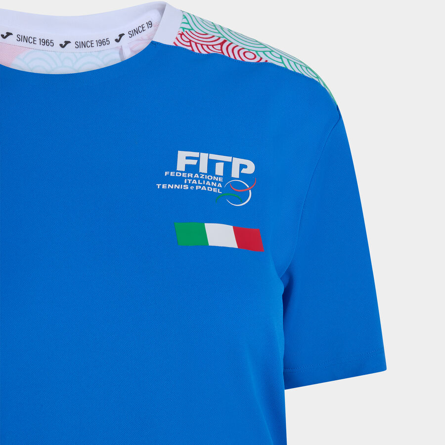 CAMISETA MANGA CORTA MUJER COMP. OFI. FED. ITALIA TENIS Y PADEL