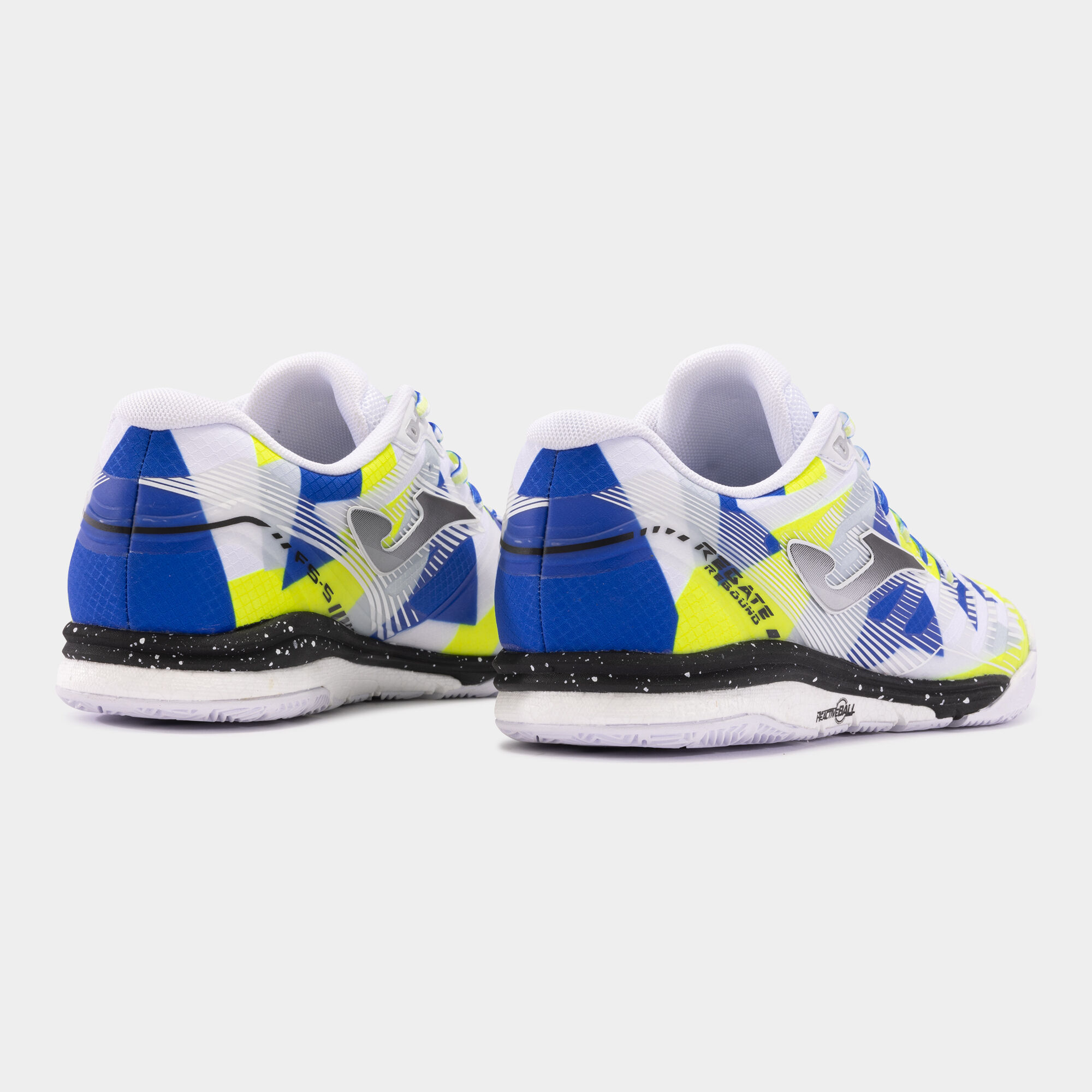 Futsal shoes Regate Rebound 24 indoor white yellow