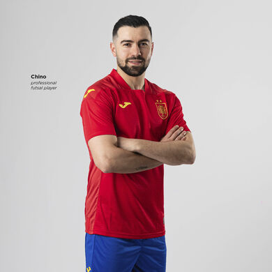 Maillot manches courtes maillot domicile Équipe D'espagne De Futsal