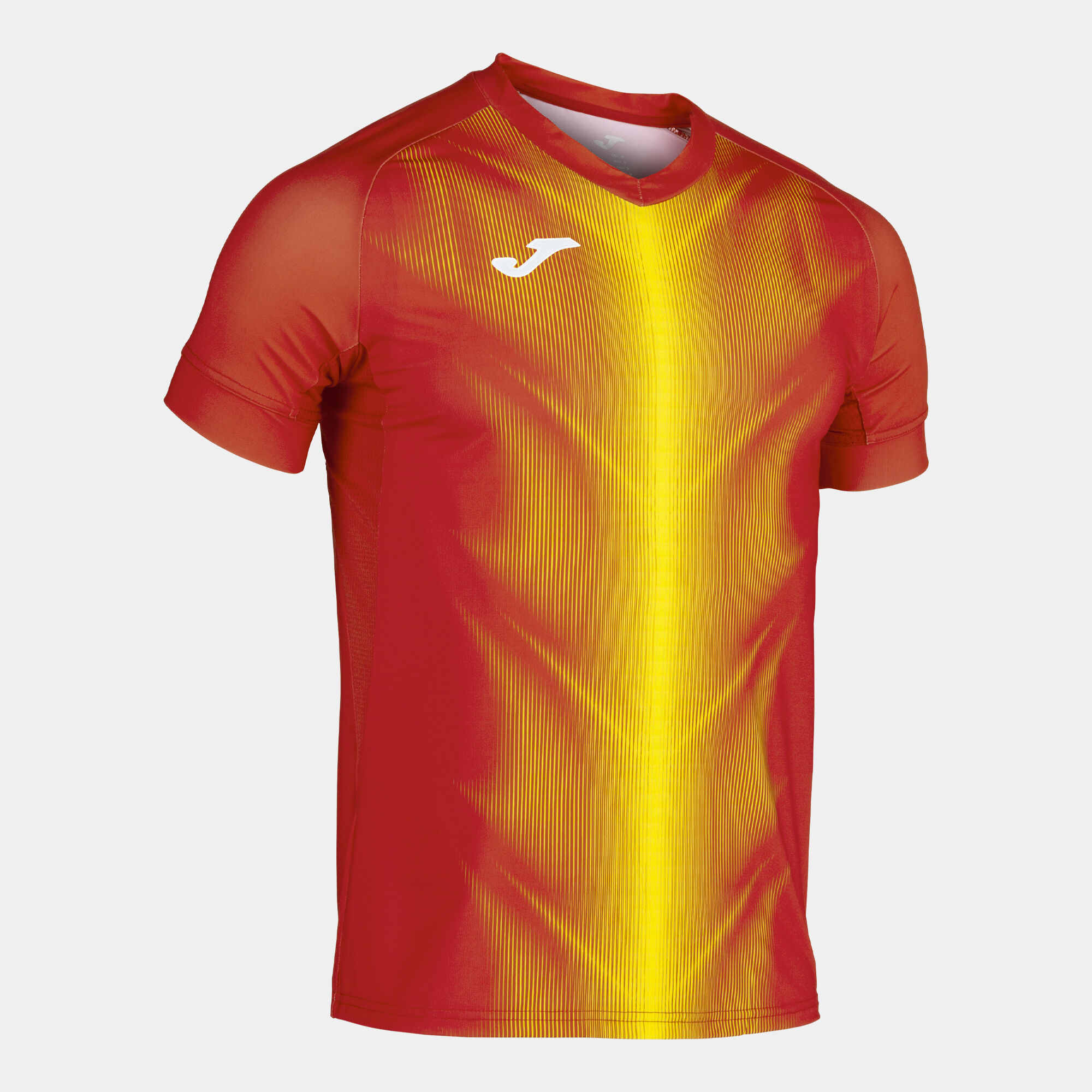 MAILLOT MANCHES COURTES HOMME OLIMPIA ROUGE JAUNE