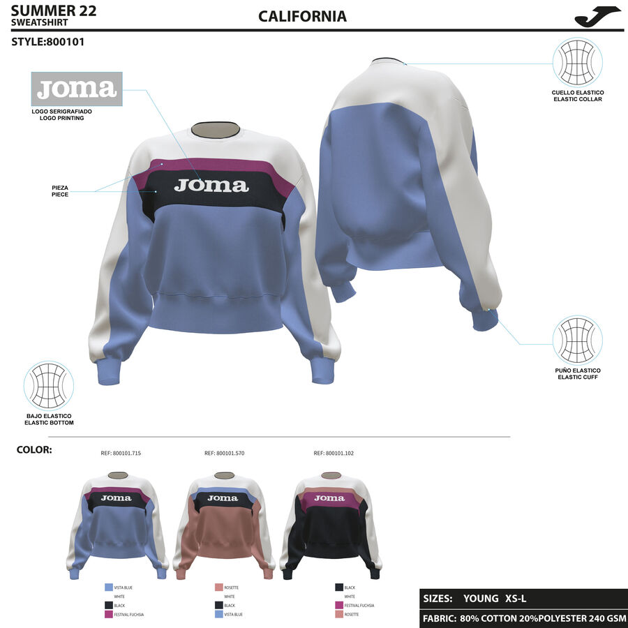 SUDADERA CALIFORNIA