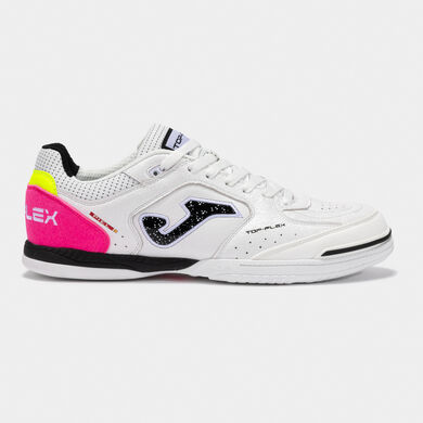 Zapatillas fútbol sala Top Flex 25 indoor blanco negro fucsia