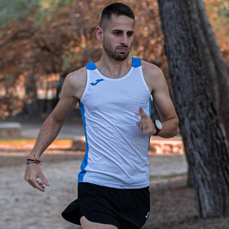 híbrido tuyo Competitivo Tank top man Record II white royal blue | JOMA®