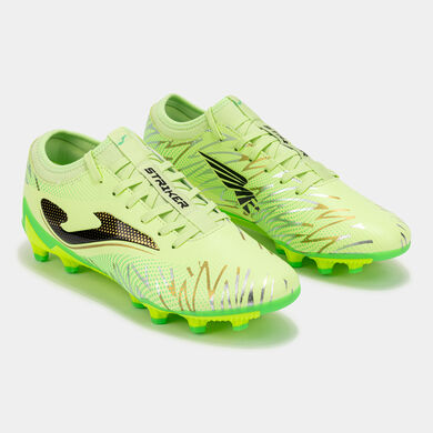 Football boots Striker 26 firm ground FG fluorescent green