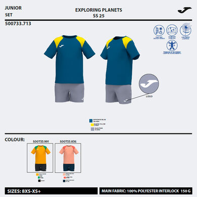 Set ni&ntilde;o Kids Camp naranja negro