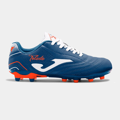Botas f&uacute;tbol Toledo Jr 26 terreno firme FG junior marino