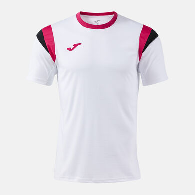 Camiseta manga corta hombre Terra blanco fucsia