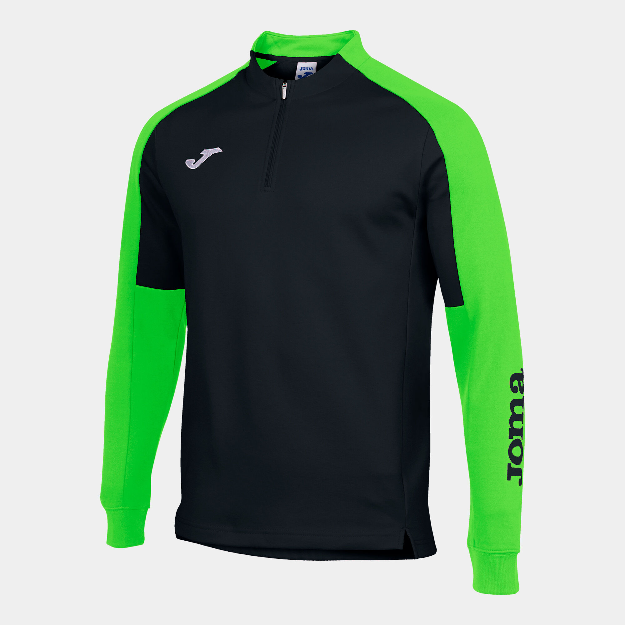 Sweat-shirt homme Eco Championship noir vert fluo