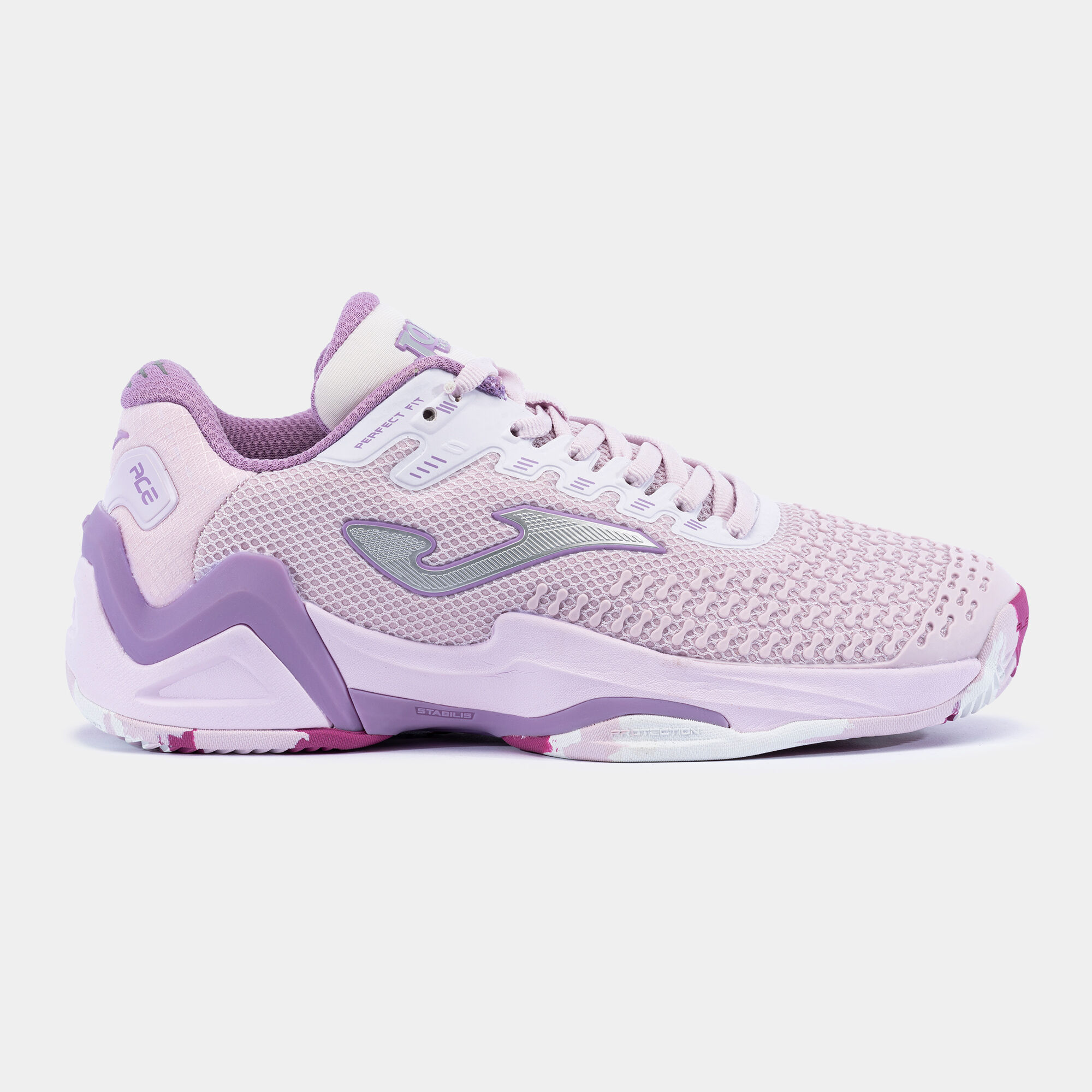 Shoes T.Ace Lady 23 clay woman white purple