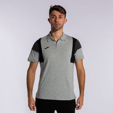 Polo manga corta hombre Confort III gris melange
