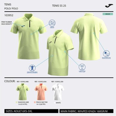 Polo manga corta hombre Challenge naranja