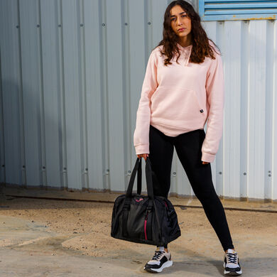 Sweatshirt mit kapuze frau Montana hellrosa