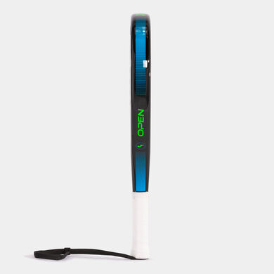 Padel racket Open black fluorescent turquoise