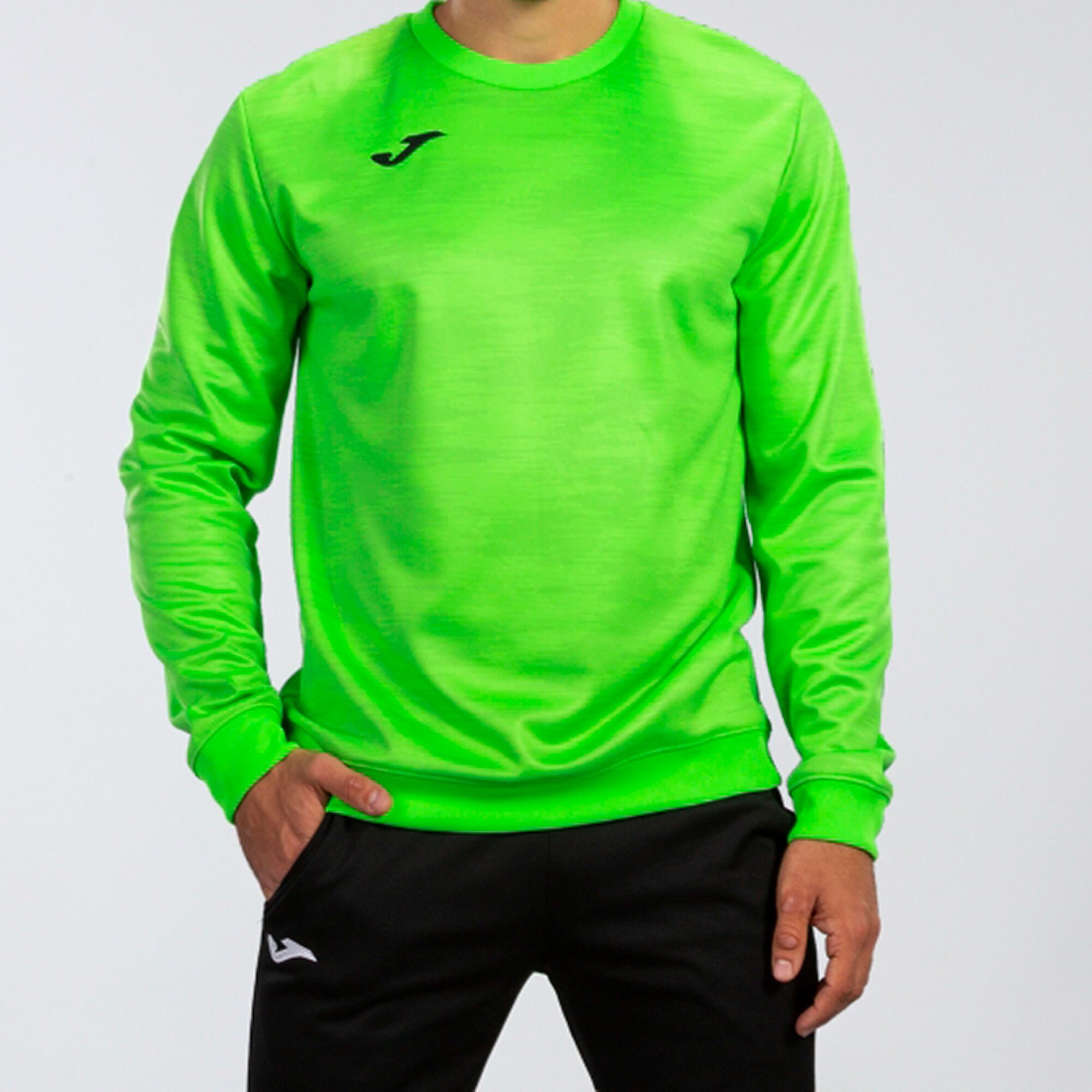 Sudadera hombre Grafity verde fluor