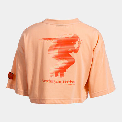 Camiseta manga corta mujer Step naranja