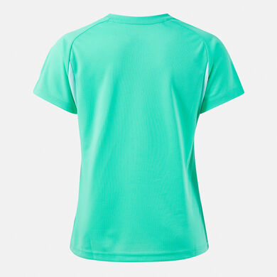 Camiseta manga corta mujer Championship 20 verde claro negro