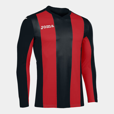 Camiseta manga larga hombre Pisa rojo negro