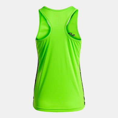 Tank top woman Olimpiada fluorescent green black