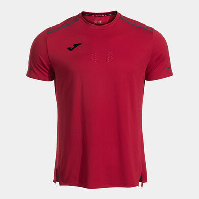Shirt short sleeve man Ranking red