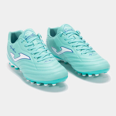 Botas fútbol Aguila 25 césped artificial AG turquesa