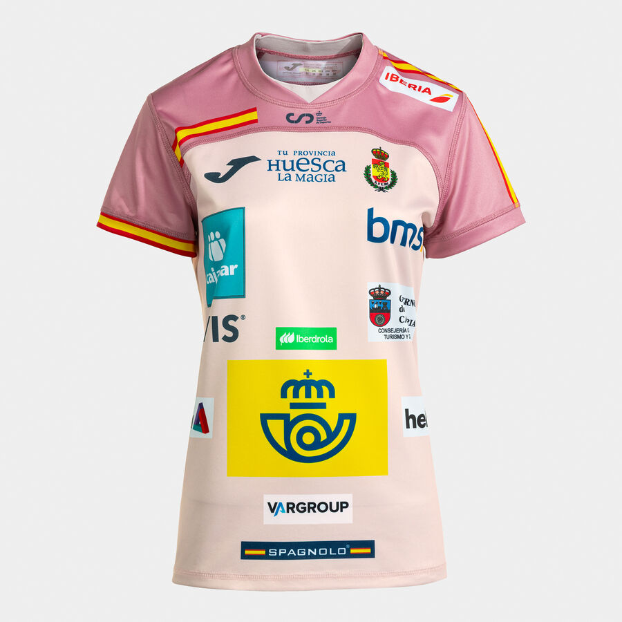 CAMISETA MANGA CORTA MUJER COMP. OFI. FED. BALONMANO ESPA&Ntilde;A