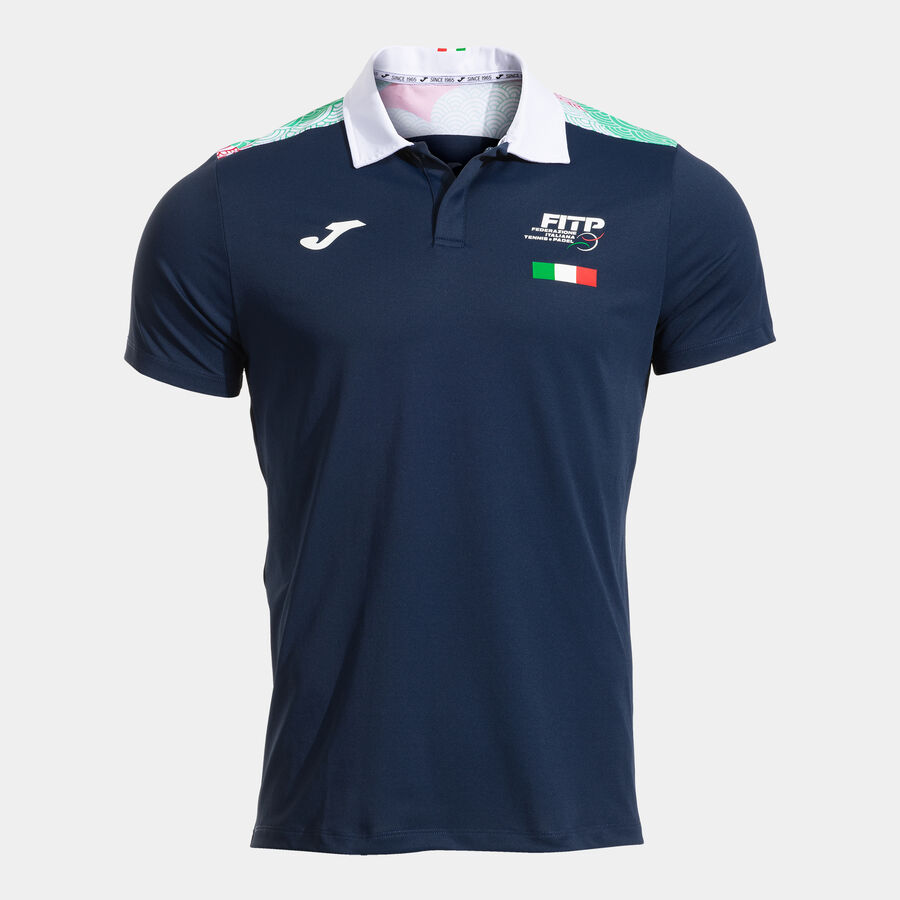 POLO MANGA CORTA COMP. OFI. FED. ITALIA TENIS Y PADEL