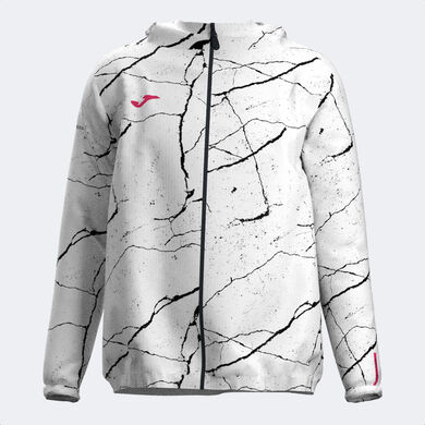 Rainjacket man R-Night white black