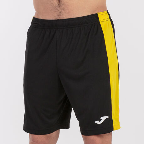 Abierto acampar inyectar Short hombre Maxi negro amarillo | JOMA®