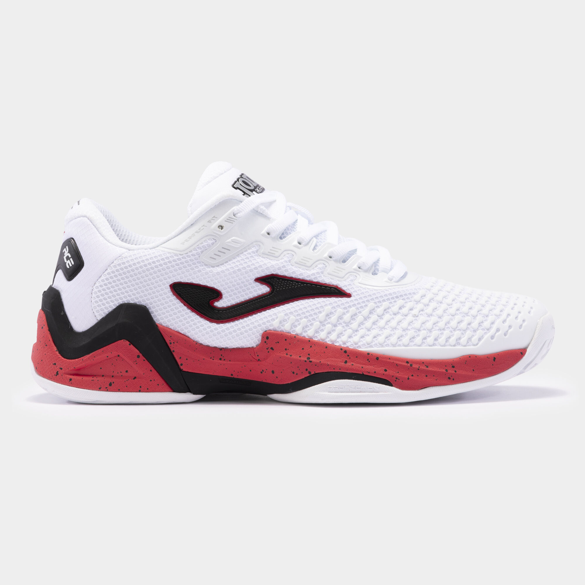 Chaussure de tennis homme Joma TPoint Clay coloris rouge fluo / noir