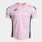 Shirt short sleeve man Montreal pink green