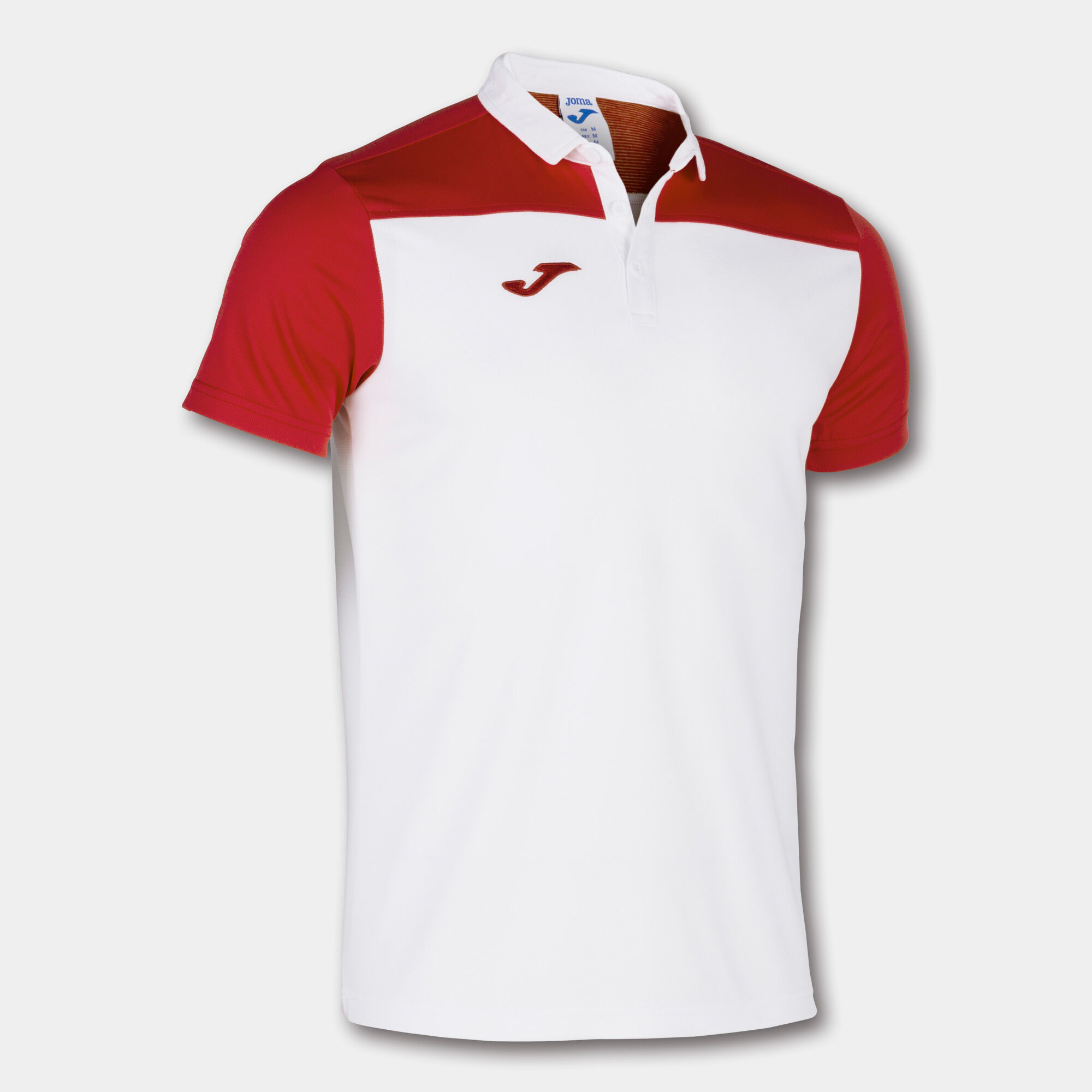 POLO MANCHES COURTES HOMME HOBBY II BLANC ROUGE