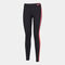 Leggings compridas mulher Ascona preto coral fluorescente