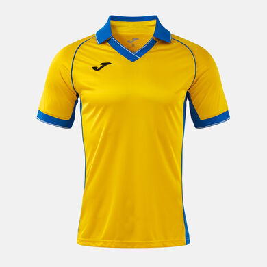 Koszulka z kr&oacute;tkim rękawem mężczyźni Vintage Eco Retro z&oacute;lty niebieski royal