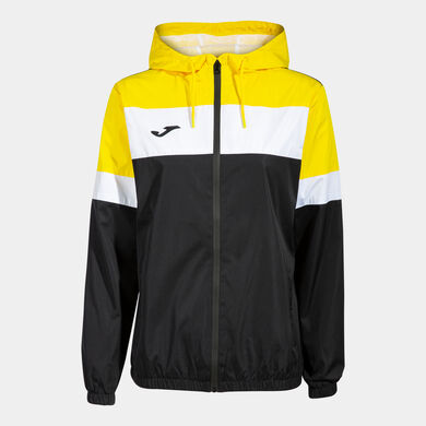 Chubasquero mujer Crew IV negro amarillo blanco