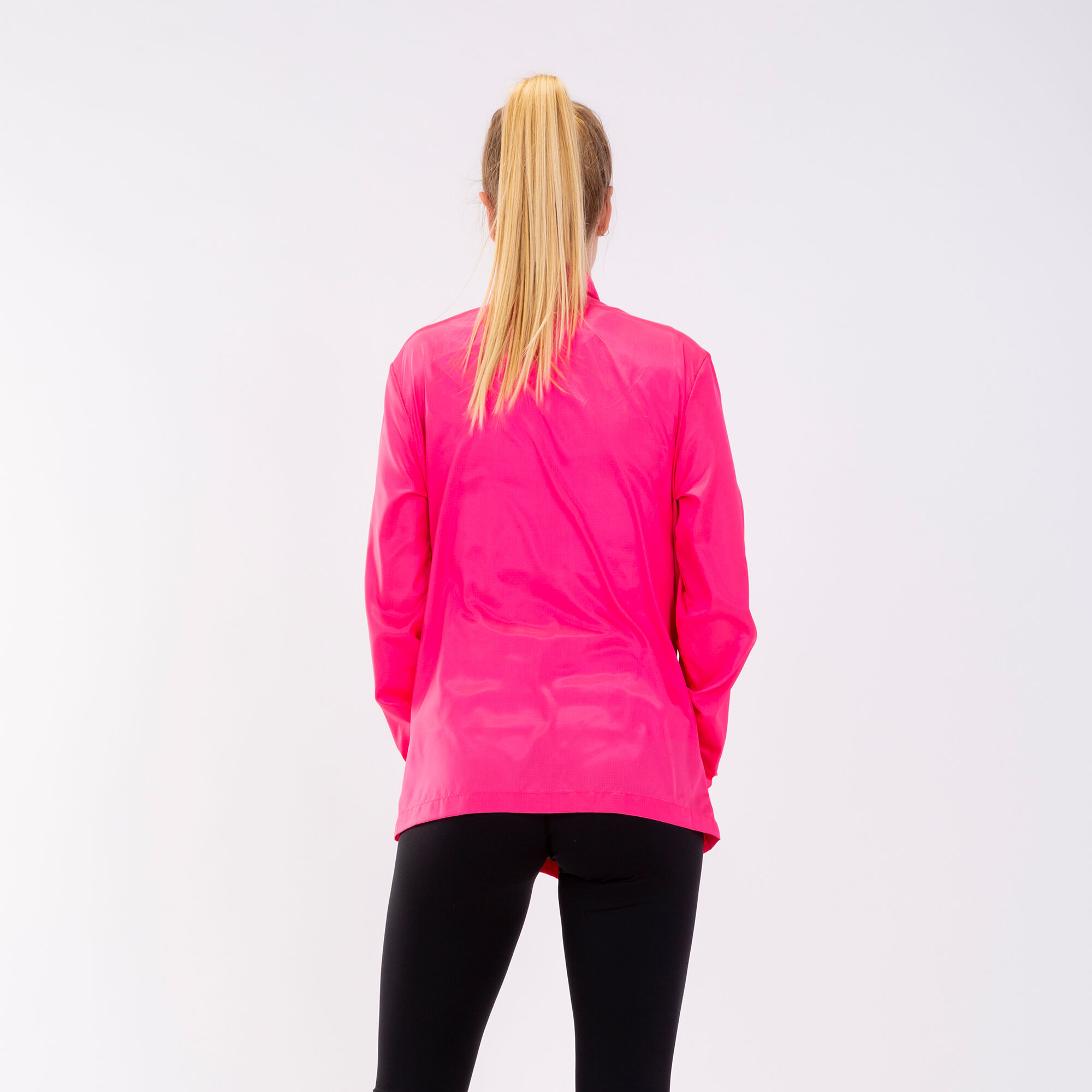 Pink fluorescent running best sale jacket