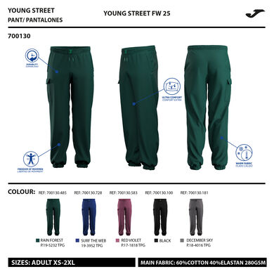 Longs pants unisex U-Tribe pink