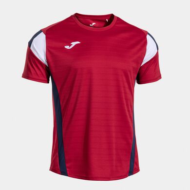 T-shirt manga curta homem Montreal vermelho azul marinho escuro