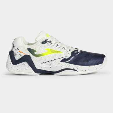 Chaussures Set Men 23 terrain dur homme blanc bleu marine