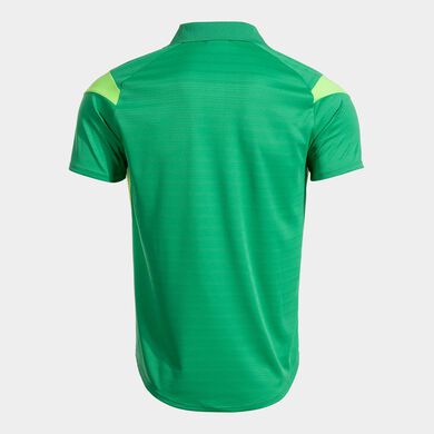 Polo shirt short-sleeve man Montreal green fluorescent green