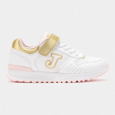 Sportschuhe casual J.Tornado Jr 25 junior weiß gold