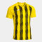 T-shirt manga curta homem Inter V amarelo preto