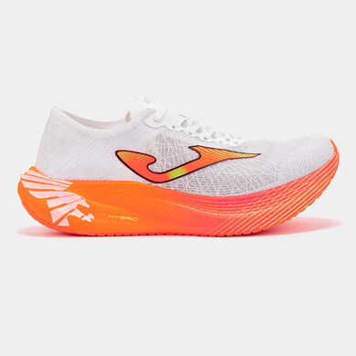 Zapatillas running Rh 26 hombre blanco naranja