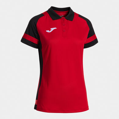 Polo shirt short-sleeve woman Lider red black