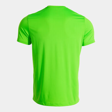 Camiseta manga corta hombre Record III verde flúor