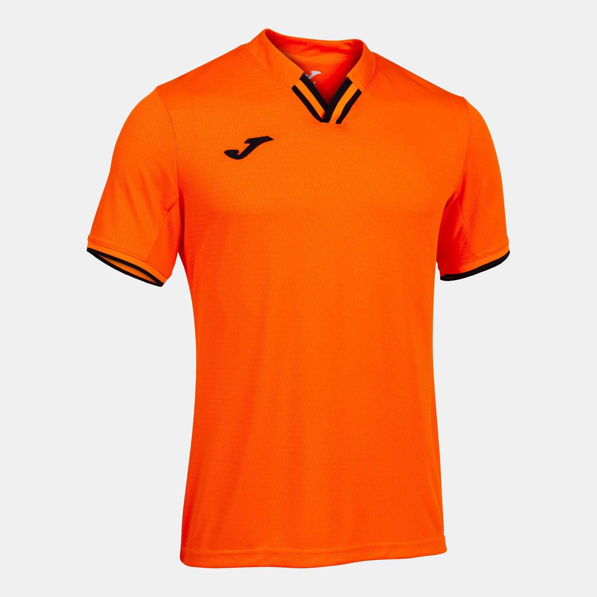 Shirt short sleeve man Toletum IV orange black