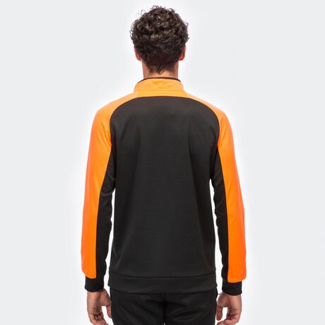 Sudadera hombre Essential naranja negro