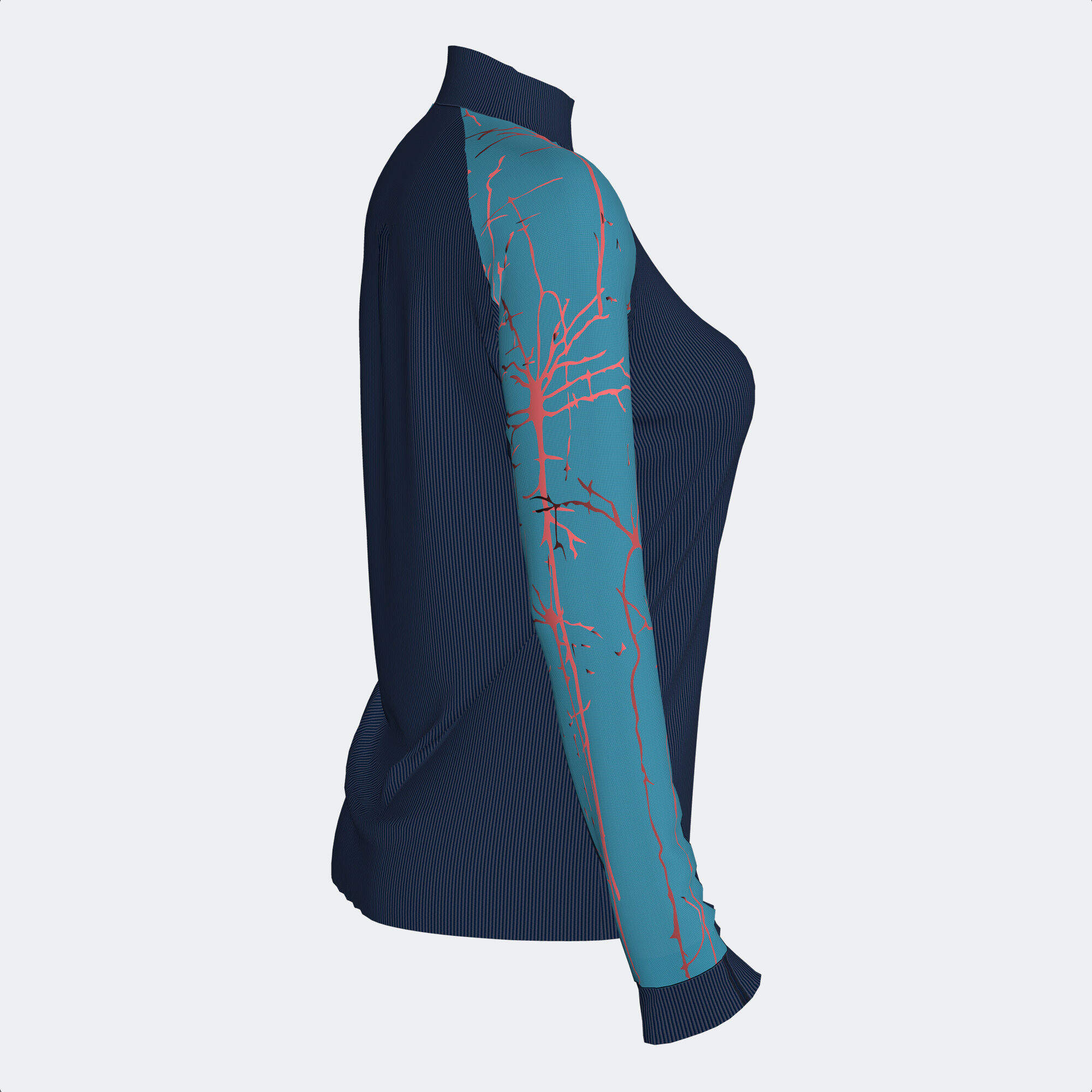 Sweat-shirt femme Elite IX bleu marine turquoise
