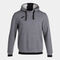 Hooded sweater man Confort II melange gray black